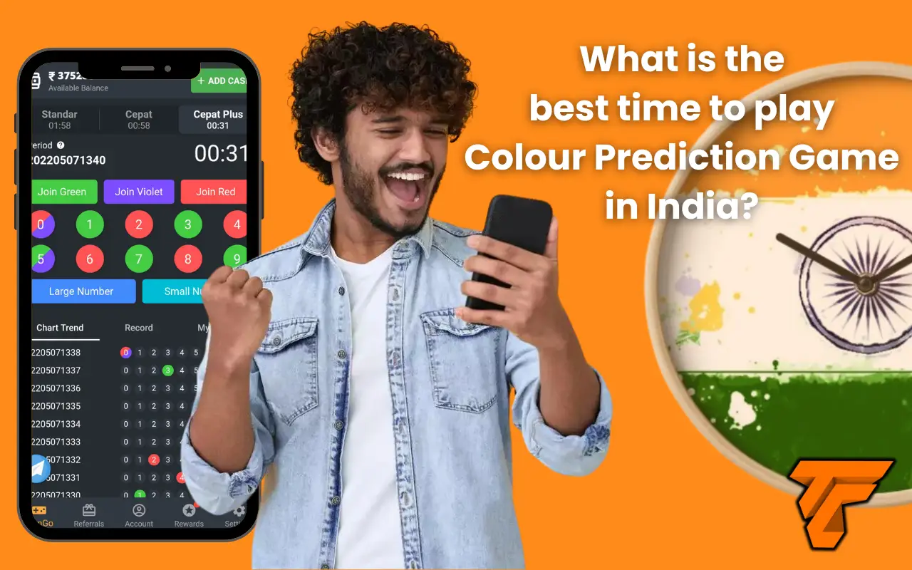 what is the best time to play colour prediction game in india