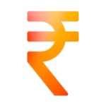 Indian Rupees Symbol big Icon. Image exclusively made by TC Lottery